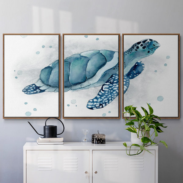 Bay Isle Home Mini Exotic Coral IX (U) 3 Piece Floater Frame Print on